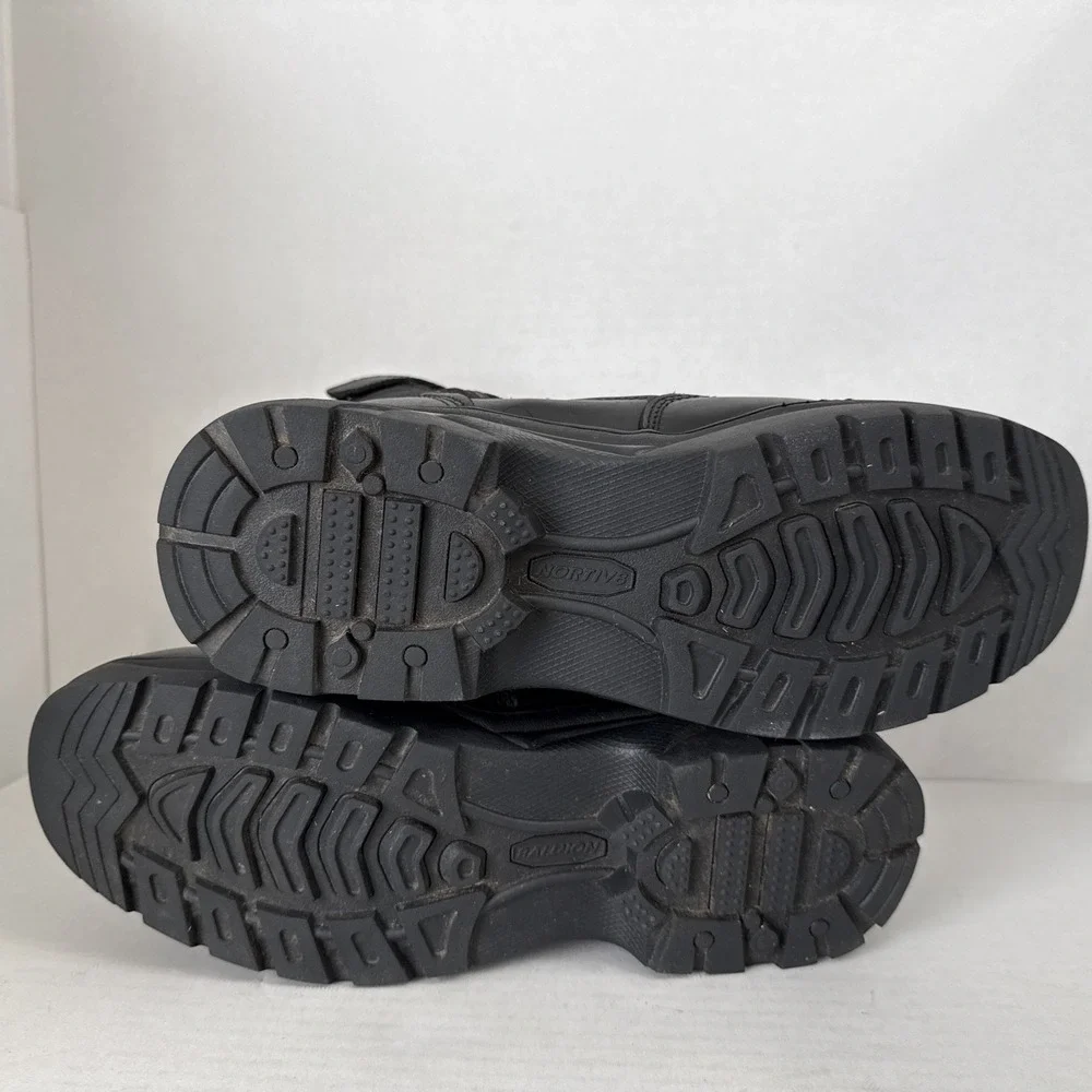 Nortiv 8 Trooper Men's Military Tactical  Lace Up Boots Size 10 Solid Black Work